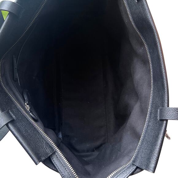 Rebecca Minkoff Large Gabby Tote Black Leather Textured Shoulder Work Bag - Picture 11 of 14